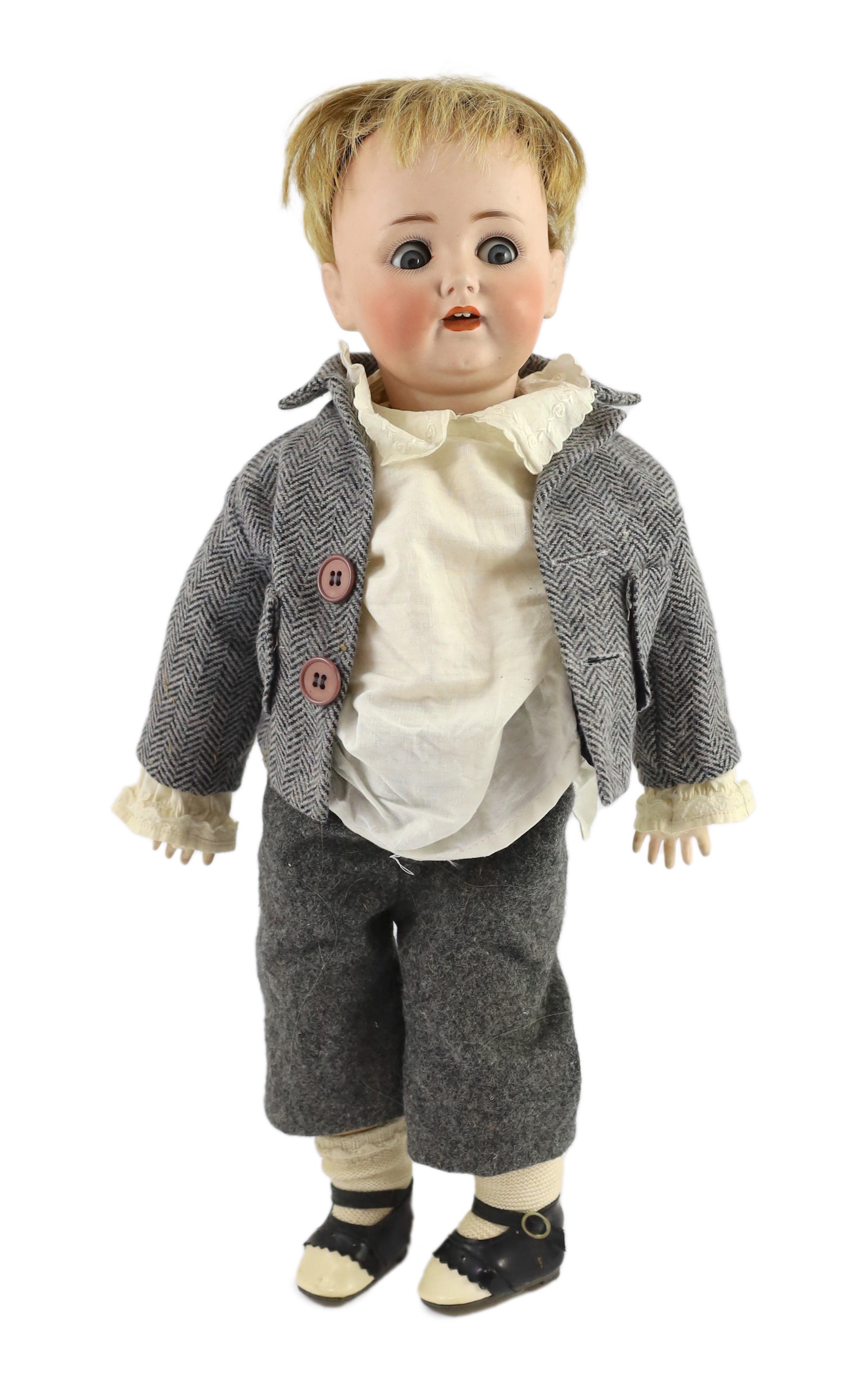 A J D Kestner bisque doll, 18in.